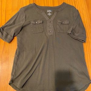Olive green top